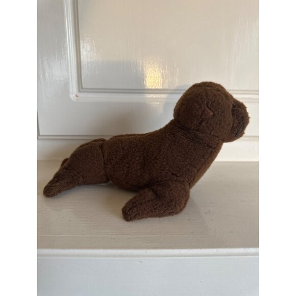 Aurora Brown Plush Seal Toy 9" Stuffed Animal Soft Polyester Filler Collectible - Picture 4 of 5